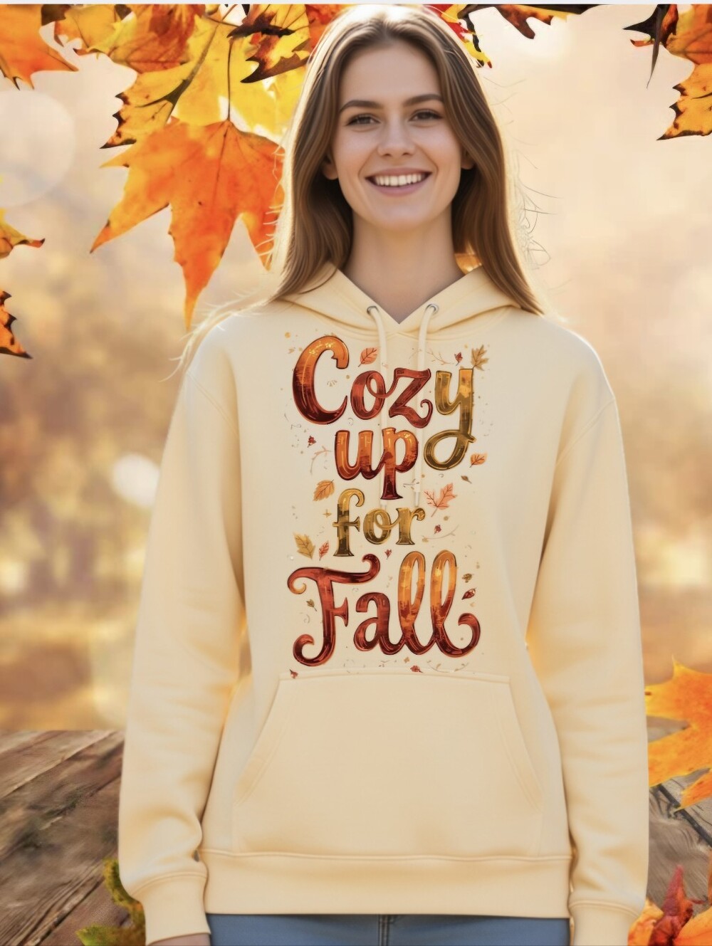 Cozy Up For Fall Hoodie (Few Crystals)